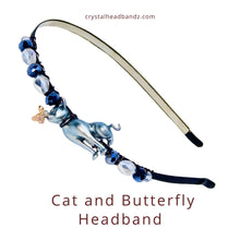 Load image into Gallery viewer, Cat and Butterfly Headband