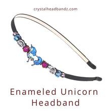 Load image into Gallery viewer, Enameled Unicorn Headband