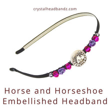 Load image into Gallery viewer, Horse and Horseshoe Embellished Headband
