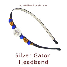 Load image into Gallery viewer, Silver Gator Headband