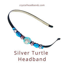 Load image into Gallery viewer, Silver Turtle Headband