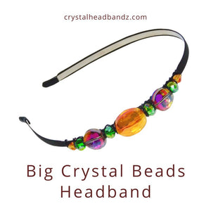 Big Crystal Beads Headband