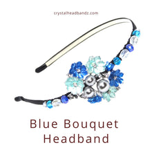 Load image into Gallery viewer, Blue Bouquet Headband
