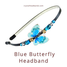 Load image into Gallery viewer, Blue Butterfly Headband
