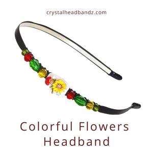 Colorful Flowers Headband