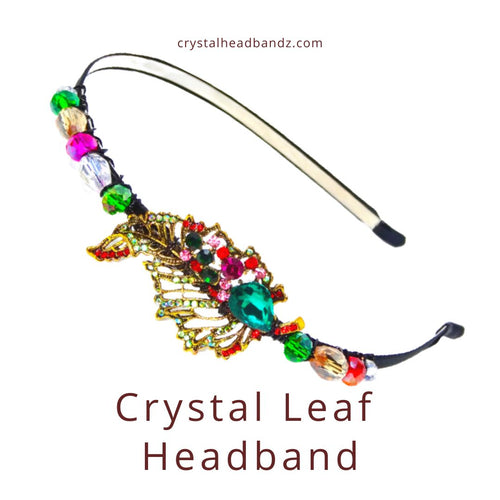 Crystal Leaf Headband