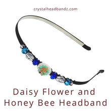Load image into Gallery viewer, Daisy Flower and Honey Bee Headband
