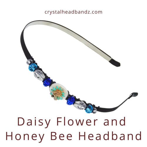 Daisy Flower and Honey Bee Headband