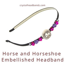 Load image into Gallery viewer, Horse and Horseshoe Embellished Headband
