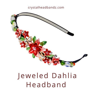 Jeweled Dahlia Headband