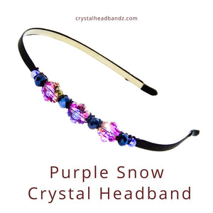 Purple Snow Crystal Headband