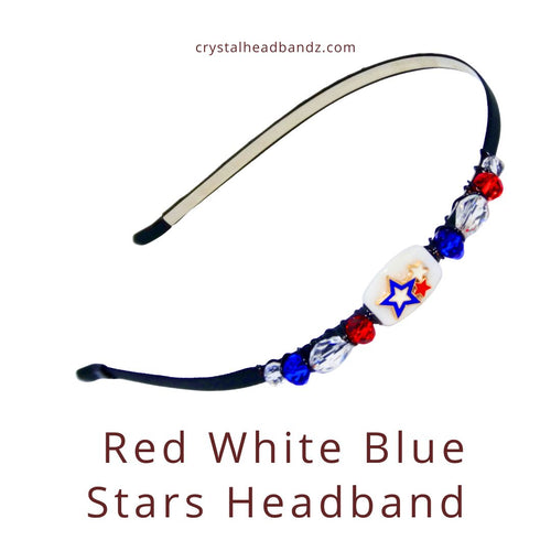 Red White Blue Stars Headband