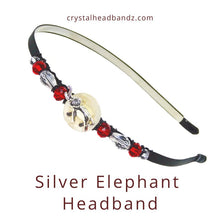Load image into Gallery viewer, Silver Elephant Headband
