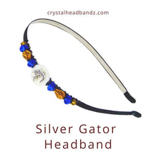 Load image into Gallery viewer, Silver Gator Headband
