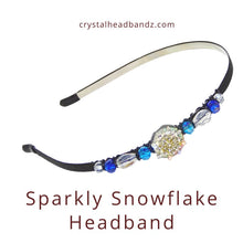 Load image into Gallery viewer, Sparkly Snowflake Headband
