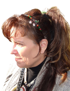 Enameled Acorn Headband